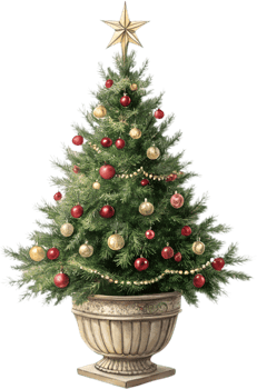 Perfect Christmas Tree Clipart for Creative Winter Themes. . png