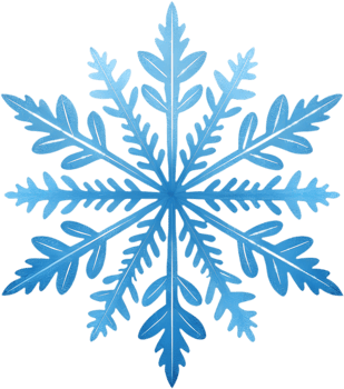 Delicate Snowflake Clipart for Enhancing Holiday-Themed Digital Projects. . png
