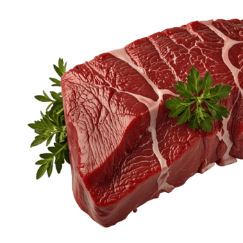 Fresh raw beef steak with rosemary and peppercorns png