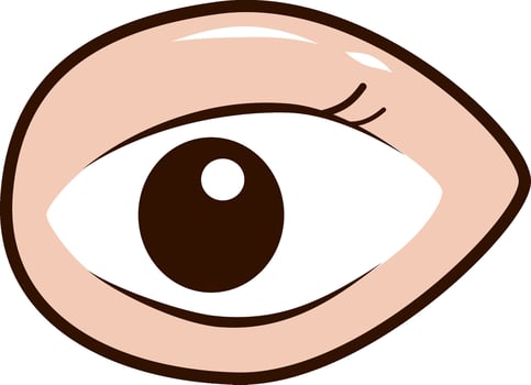 Cute eye cartoon vector