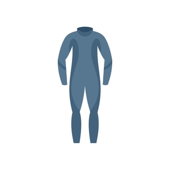 Diving suit for water sports and diving in flat style vector