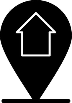 Home Location Glyph Icon vector