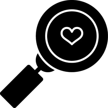 Search Glyph Icon vector