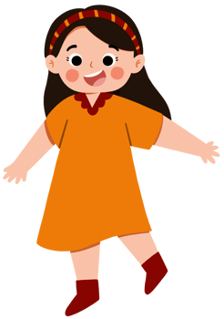 cute girl in yellow dress png
