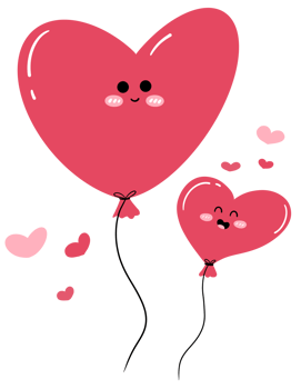 Love ballon valentine png