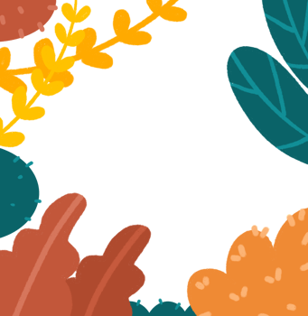 Floral frame nature png