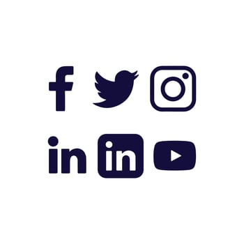 Popular social icon applications with rounded corners. Realistic Collection of popular social media logo icons. vector