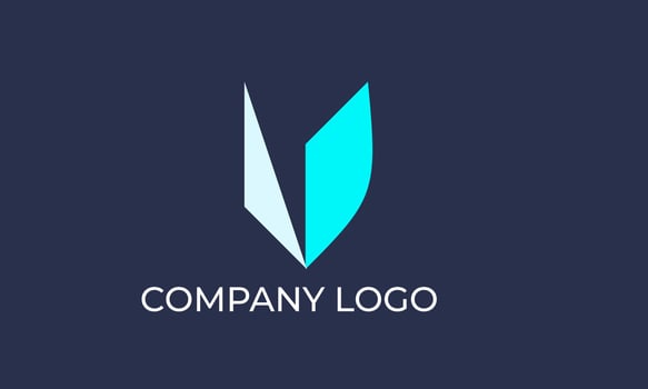Blue V Elegant and creative Logo for your Business vector