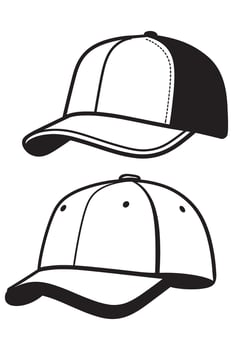Trucker Hat Simple Icon Illustration for Fashion and Apparel vector