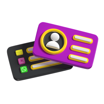 Business Card in 3d Illustration png