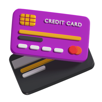 Credit Card in 3d Illustration png