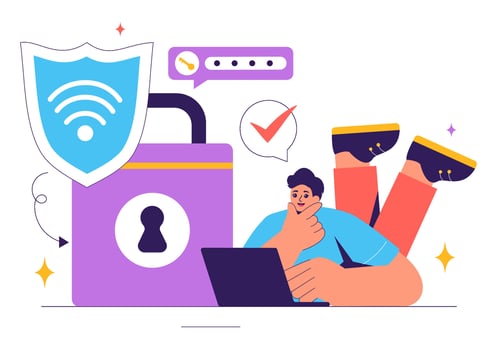 nternet Security with Wireless Access and Password Encryption vector