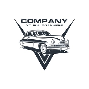 Classic Car style illustration design, Perfect for business related to automotive industry vector