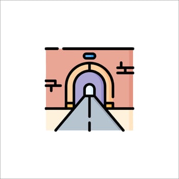 Tunnel icon illustration vector