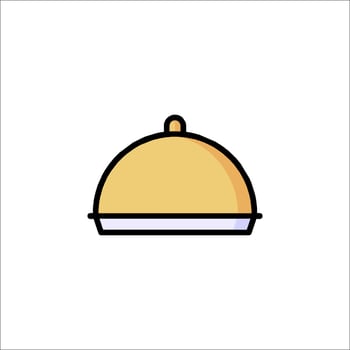A cloche icon on a white background vector