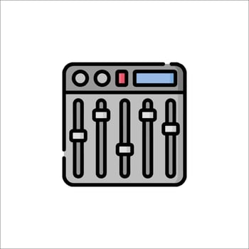 A mixer icon on a white background vector