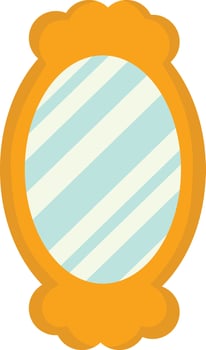 Mirror nowruz with cartoon design style vector