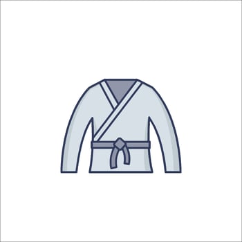 Karate uniform icon illustration vector