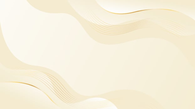 Abstract beige Luxury background with gold lines. wallpaper . vector