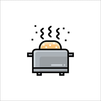 Toaster icon illustration vector