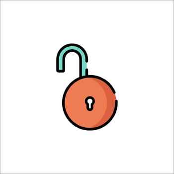 Lock icon illustration vector