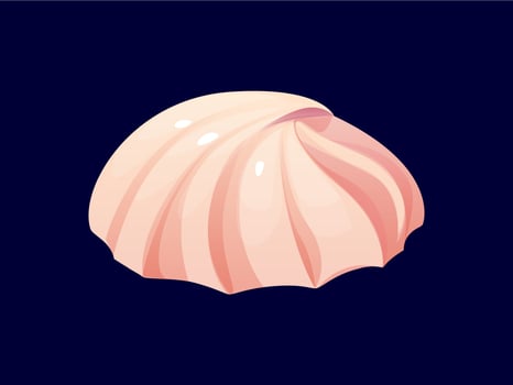 Cartoon meringue confectionery and sweet pastry vector