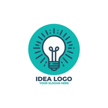 Simple Light Bulb Inspiration Icon vector