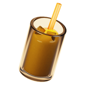 3d rendering beach icon concept. 3d render juice png