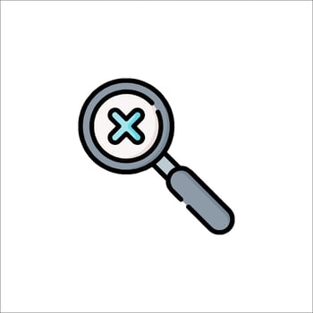 Magnifying glass icon illustration vector
