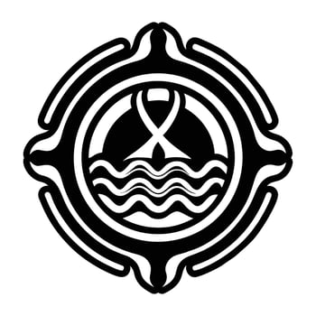 A solid style icon of the powerful symbol vector