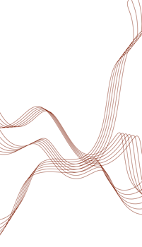 Red wave design abstract line art png