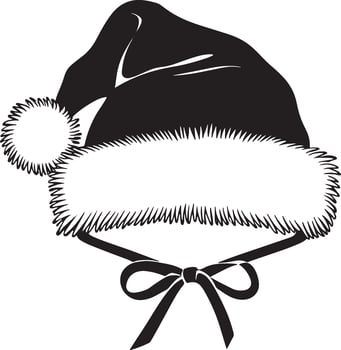 Santa's hat icon. Santa Claus Hats vector