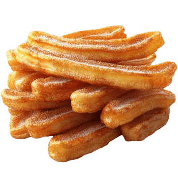 Churros Covered in Sugar png