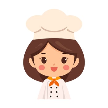 Chef Cute Worker Work Job Profession Professional Occupation vector