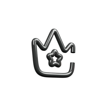 A crown with a star on it png