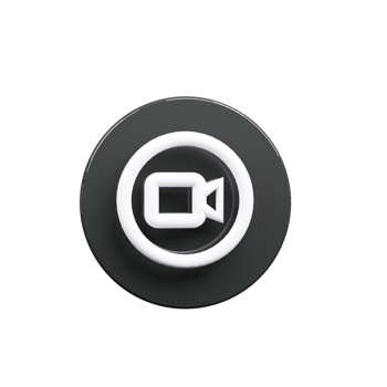 A camera icon 3d render png