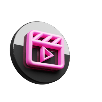 Play icon 3d render png