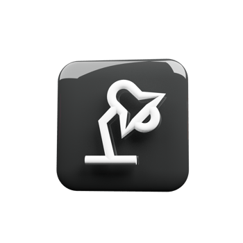 A black and white icon with a white arrow png