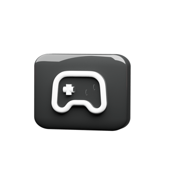 3D render game controller png