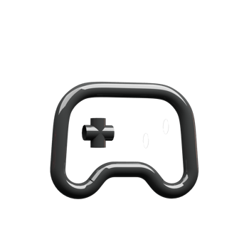 Gamepad icon 3D render png