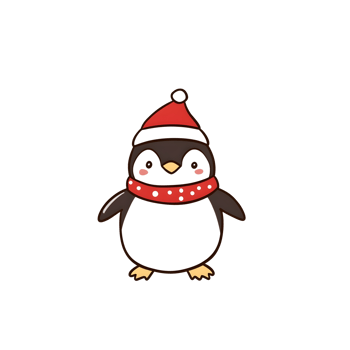 Cute Penguin Christmas png