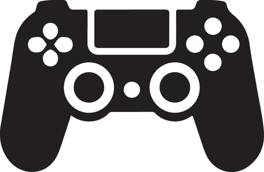 Premium Gaming Console Silhouette File for Projects vector