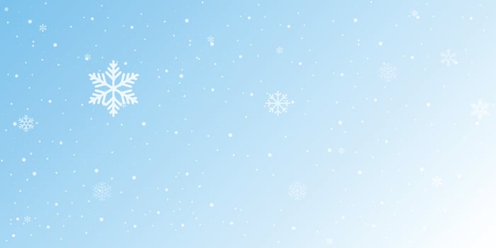 Winter background, snowflakes on a beautiful background, Christmas background for cards, snowfall. Snowy nature landscape, vector