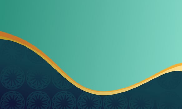 wave background and ornaments in it vector
