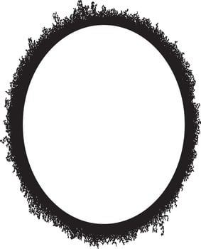 a black and white picture frame of a mirror and a black frame with a black border, grunge frame vector