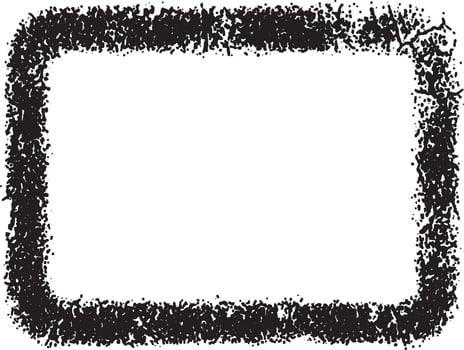 a square frame with a black and white background, black and white border, A black and white grunge rectangle frame design, A vintage grunge square frame design with black and white paint, vector