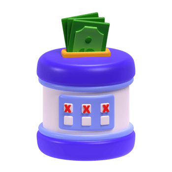 Savings in 3d Illustration png