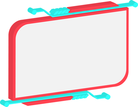Abstract HUD futuristic, 3d element png