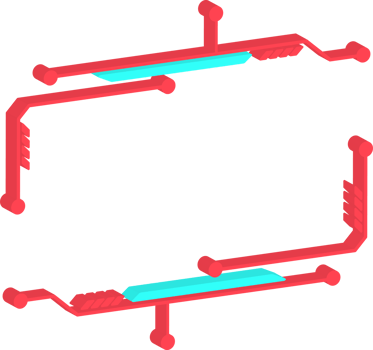 Abstract display futuristic, 3d element png