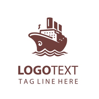 Titans Sail ship logo vector